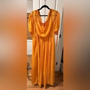 Marigold Topshop Maxi dress with metal eyelet detail.